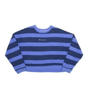 Striped Champion Long sleeve cropped Shirt